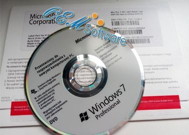 Pełna wersja Windows 7 Home Premium Box Globalny obszar aktywacji DVD COA Inside