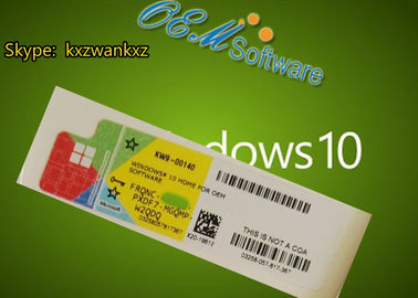 Dostosuj FQC Windows 10 Pro Coa Win 10 Home Coa Naklejka z Oem Key Blank COA