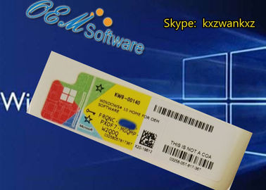 Dostosuj FQC Windows 10 Home Coa Sticker z aktywacją Oem Key Blank COA