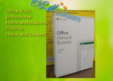 Oryginalny klucz wiążący karty produktu Microsoft Office Home And Business 2019 HB PKC