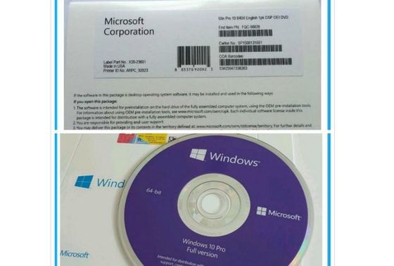 Retail Key Windows 10 Pro Oem Pack Aktywacja online Wygraj 10 DVD Box