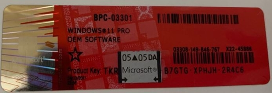 Komputerowa naklejka na klucz produktu Windows 11 Coa na laptopa