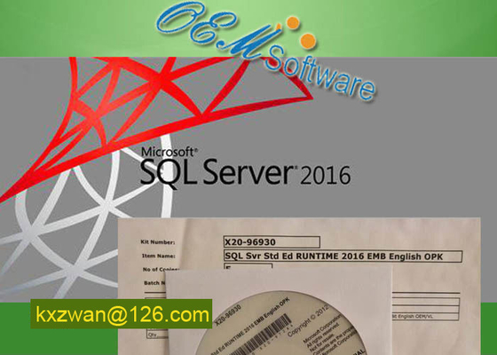 MS SQL Windows Server 2016 Standardowa licencja klucza X20-96930 Embedded Std OPK Package