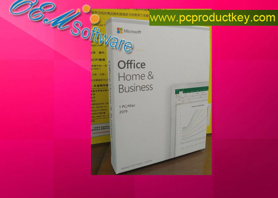 Online Active Microsoft Office Home and Business 2019 H &amp;amp; B Retail Key Card PKC DVD Box